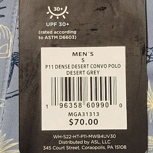 Walter Hagen Golf Polo Shirt Men Size Small Desert Tequila Alcohol Stretch NEW - Picture 13 of 13